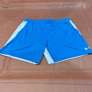 Under Armour Men's Royal Blue Athletic Shorts with White Trim